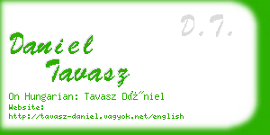 daniel tavasz business card